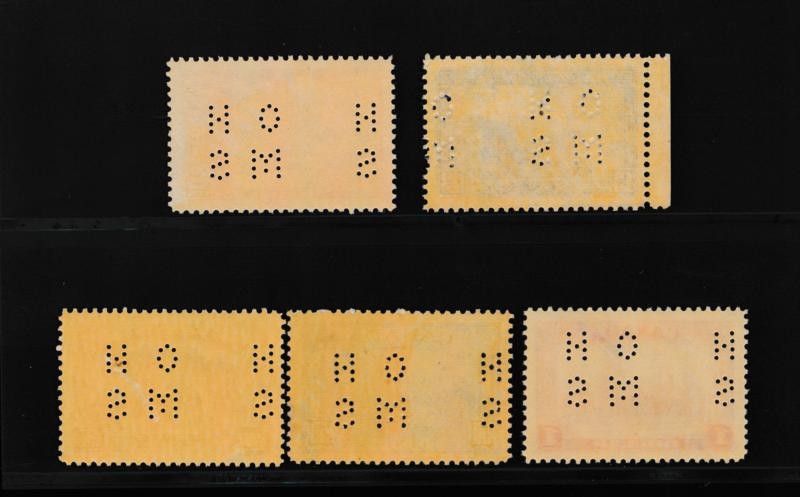 CANADA 241-245 PERFINS MOST MINT NH & VF. 1938 PICT.ISSUE SELDOM OFFERED AS SET