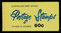 AUSTRALIA SG. SB39 60c BOOKLET, MINT NH, 3 PANES of 6