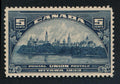 CANADA 202 MINT LH F-VF SINGLE 5c DARK BLUE UPU