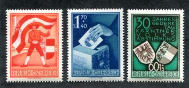 Austria B269-271 MNH