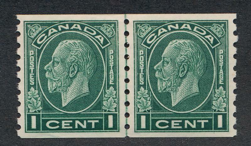 CANADA 205 VF MINT NEVER HINGE (NH) COIL LINE PAIR