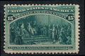 (US) 238 MINT JUST FINE HINGED 15c COLUMBIAN, SMALL THINS