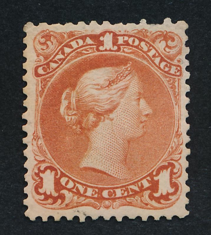 CANADA 22 MINT F-VF HINGED, SHORT PERF TOP