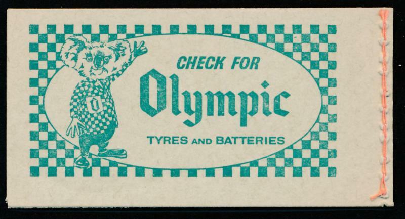 AUSTRALIA SG. SB36 5 SH.BOOKLET, MINT NH, 2 PANES of 6
