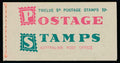 AUSTRALIA SG. SB36 5 SH.BOOKLET, MINT NH, 2 PANES of 6