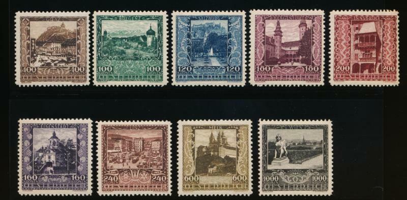 AUSTRIA B57-B65 MINT HINGED