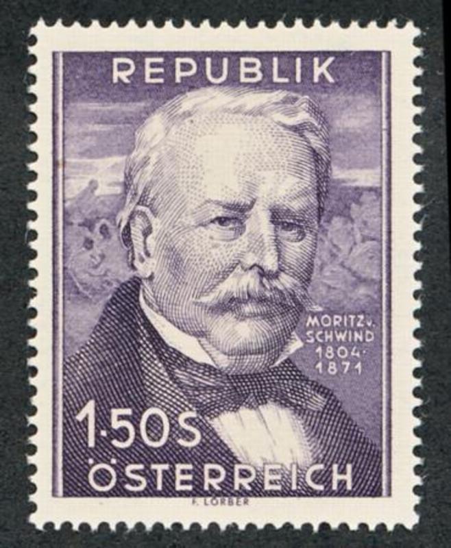 AUSTRIA 591 MINT NH, ART, PAINTER