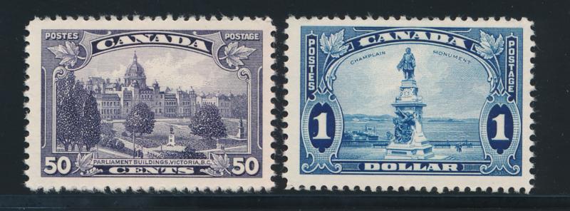CANADA 226-227 MINT F-VF NH TOP 2 HIGH VALS OF SET