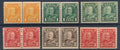 CANADA 178-183 (180 VLH)MINT NH COIL PAIRS KGV