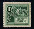 (US) E7 VF HINGED 10c SPEC. DELIVERY GREEN