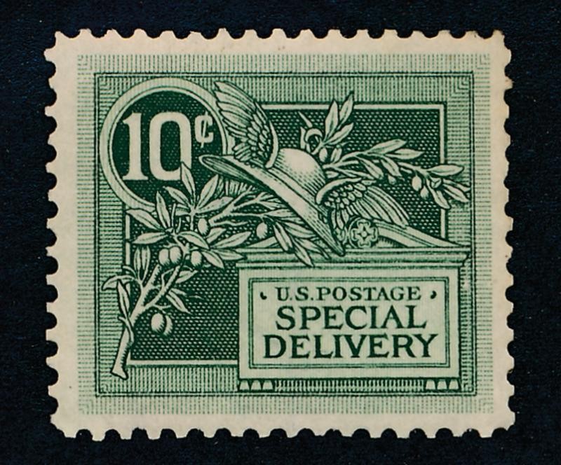 (US) E7 VF HINGED 10c SPEC. DELIVERY GREEN