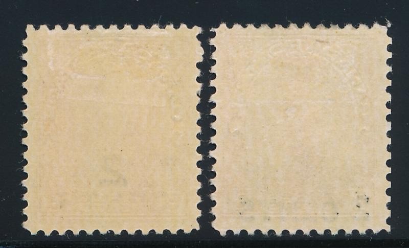 CANADA 139-140 MINT HINGED VF SINGLES KGV ADMIRAL