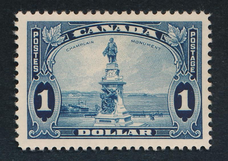 CANADA 227 MINT LH VF $1 CHAMPLAIN STATUE KGV PICTORIAL