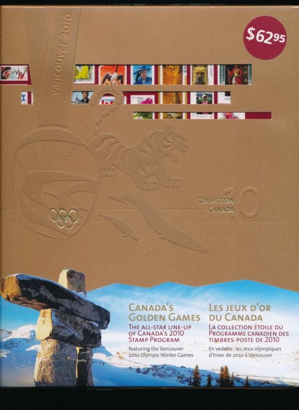 2010 CANADA STAMP YEARBOOK MINT COLLECTION WITH STAMPS