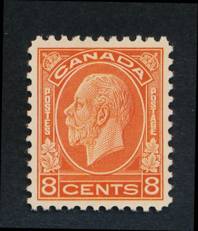 CANADA 200 MINT HINGED VF 8c KGV MEDALLION