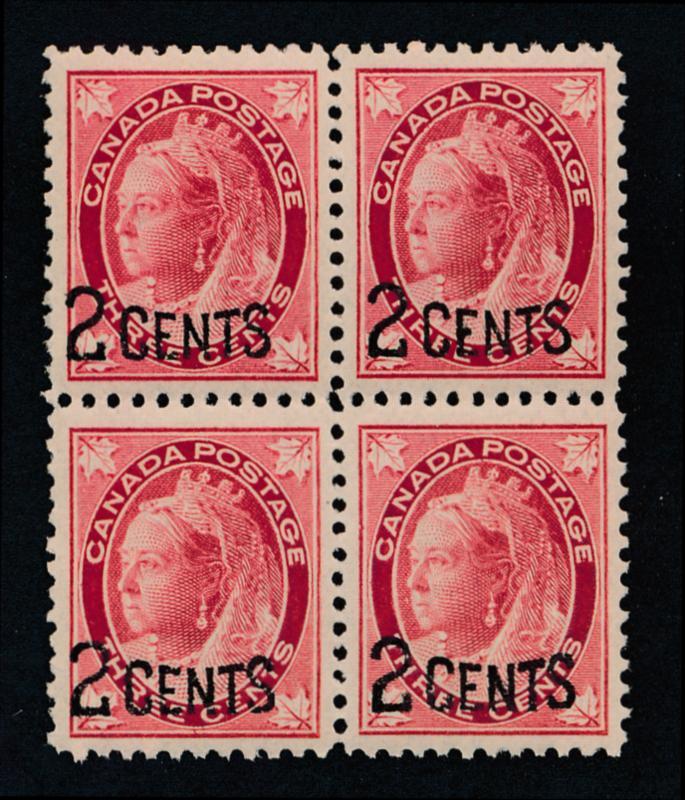 CANADA #87 MINT VF-XF NH 2c OVERPRINT QUEEN VICTORIA