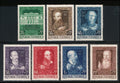 AUSTRIA B245-251 MINT F-VF HINGED