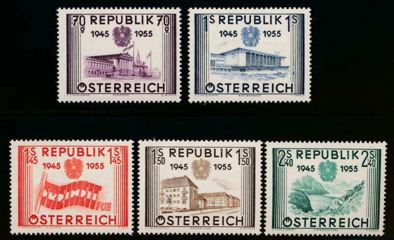 AUSTRIA 599-603 MINT NH