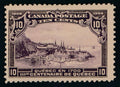 CANADA 101 MINT HINGED F-VF 5c DARK VIOLET QUEBEC TERCENTENARY