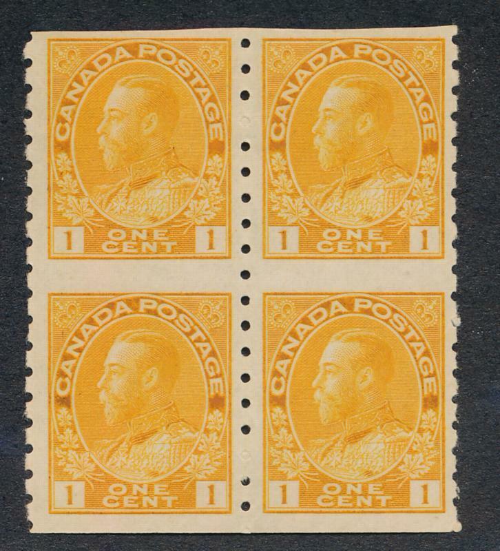 CANADA 126 MINT LH F-VF BLOCK OF 4, TOP 2 LH