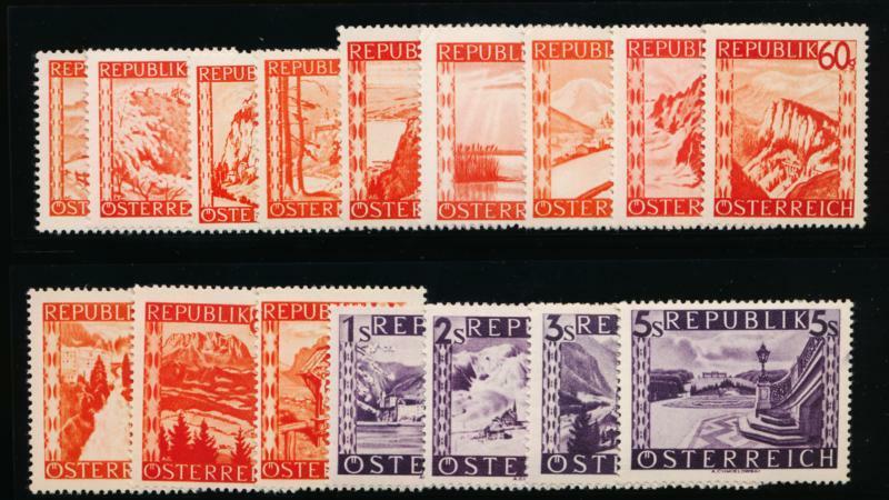 AUSTRIA 500-515 MINT LH