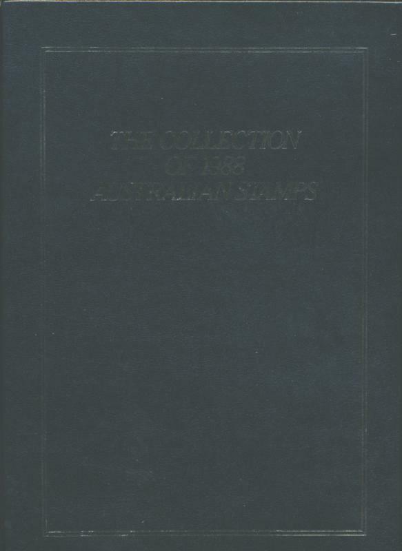 AUSTRALIA 1988 ANNUAL STAMP YEAR COLLECTION. BLACK FRONT COVER