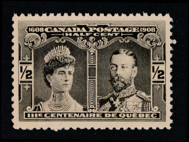 CANADA #96 MINT VF NH 1/2c BLACK BROWN TERCENTENARY