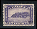 CANADA 201 MINT HINGED F-VF 13c VIOLET QUEBEC CITADEL