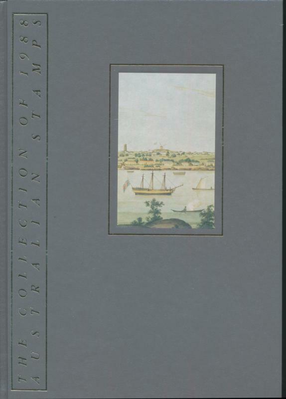 AUSTRALIA 1988 ANNUAL STAMP YEAR COLLECTION. GRAY FRONT COVER