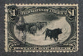(US) 292 USED VF $1 TRANS-MISS CERTIF. REPERF