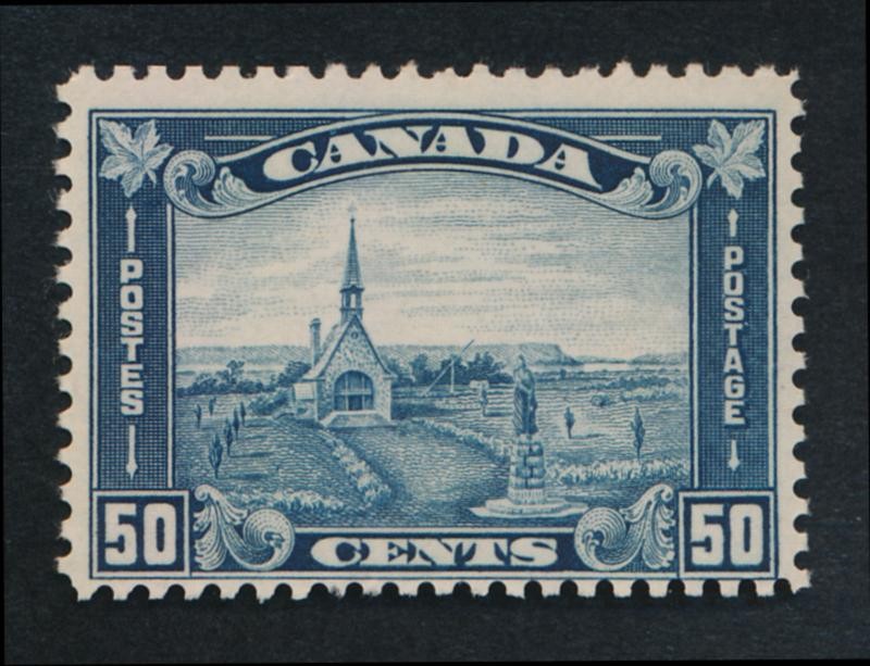 CANADA 176 MINT NH FINE 50c ACADIAN CHURCH, DULL BLUE