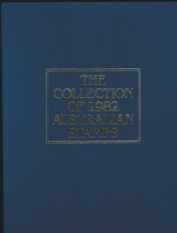 AUSTRALIA 1982 ANNUAL STAMP YEAR COLLECTION. BLUE FRONT COVER