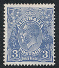 AUSTRALIA 117 MINT LH 3p, KGV C OF A WMK