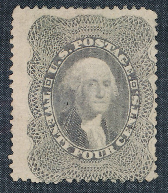 37 U.S. 24c WASH.UNUSED NO GUM ,CERT.