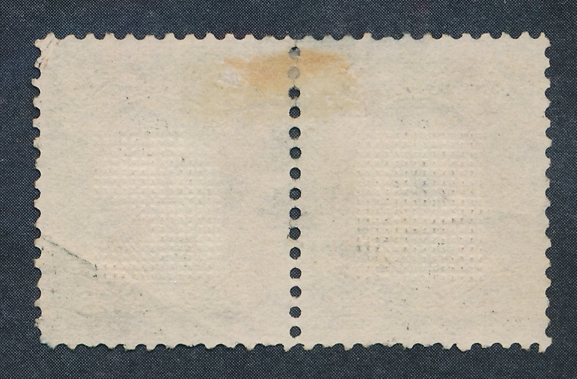 90 U.S. 12c WASH.,USED PAIR F-VF PAIR CERT.
