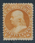 110 U.S. 30c FRANKLIN UNUSED FINE CERT.