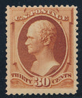 217 U.S. MINT,30C F-VF NH PF CERTIF.