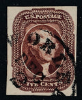 12 U.S. 5c JEFFERSON USED VF 2 CERTS