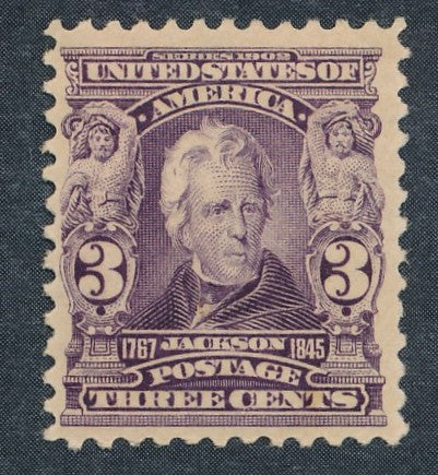 302 U.S. MINT F-VF HINGED