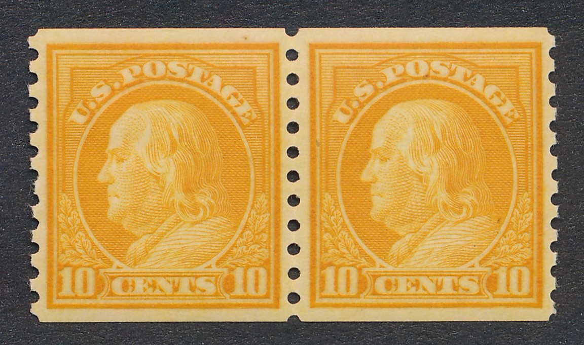 497 U.S. MINT  F-VF  HINGED PAIR