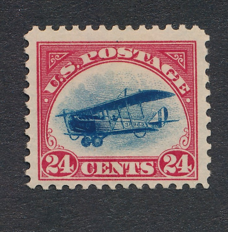 C3 U.S. MINT F-VF HINGED 24c JENNY (#35091)